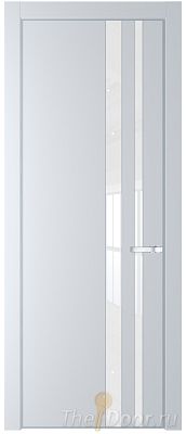 Дверь Profil Doors 20PA цвет Вайт (RAL 110 96 02) стекло Lacobel лак Классик цвет профиля Серебро