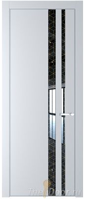 Дверь Profil Doors 20PA цвет Вайт (RAL 110 96 02) стекло Лоран узор золото цвет профиля Серебро Дверь Profil Doors 20PA цвет Вайт (RAL 110 96 02) стекло Лоран узор золото цвет профиля Серебро