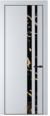 Дверь Profil Doors 20PA цвет Вайт (RAL 110 96 02) стекло Нефи черный узор золото цвет профиля Черный матовый RAL9005 Дверь Profil Doors 20PA цвет Вайт (RAL 110 96 02) стекло Нефи черный узор золото цвет профиля Черный матовый RAL9005