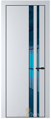 Дверь Profil Doors 20PA цвет Вайт (RAL 110 96 02) стекло Зеркало Blue цвет профиля Черный матовый RAL9005 Дверь Profil Doors 20PA цвет Вайт (RAL 110 96 02) стекло Зеркало Blue цвет профиля Черный матовый RAL9005