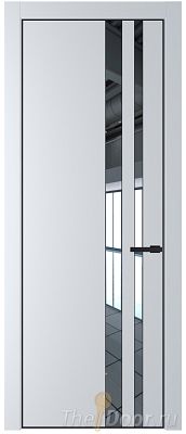 Дверь Profil Doors 20PA цвет Вайт (RAL 110 96 02) стекло Зеркало цвет профиля Черный матовый RAL9005 Дверь Profil Doors 20PA цвет Вайт (RAL 110 96 02) стекло Зеркало цвет профиля Черный матовый RAL9005