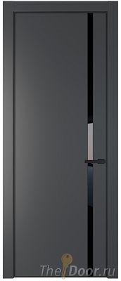 Дверь Profil Doors 21PA цвет Графит (Pantone 425С) стекло Lacobel Черный лак цвет профиля Черный матовый RAL9005 Дверь Profil Doors 21PA цвет Графит (Pantone 425С) стекло Lacobel Черный лак цвет профиля Черный матовый RAL9005