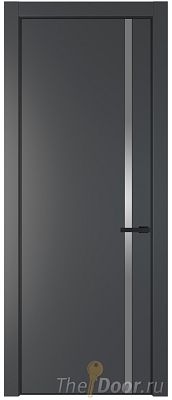 Дверь Profil Doors 21PA цвет Графит (Pantone 425С) стекло Lacobel Серебро Матлак цвет профиля Черный матовый RAL9005 Дверь Profil Doors 21PA цвет Графит (Pantone 425С) стекло Lacobel Серебро Матлак цвет профиля Черный матовый RAL9005