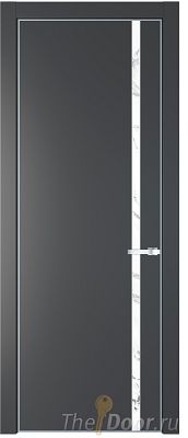 Дверь Profil Doors 21PA цвет Графит (Pantone 425С) стекло Нефи белый узор серебро цвет профиля Серебро Дверь Profil Doors 21PA цвет Графит (Pantone 425С) стекло Нефи белый узор серебро цвет профиля Серебро