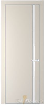 Дверь Profil Doors 21PA цвет Кремовая Магнолия (RAL 120-04) стекло Lacobel лак Классик цвет профиля Серебро