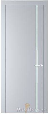 Дверь Profil Doors 21PA цвет Лайт Грей (RAL 870-01) стекло Lacobel Белый лак цвет профиля Серебро Дверь Profil Doors 21PA цвет Лайт Грей (RAL 870-01) стекло Lacobel Белый лак цвет профиля Серебро