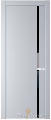 Дверь Profil Doors 21PA цвет Лайт Грей (RAL 870-01) стекло Lacobel Черный лак цвет профиля Серебро Дверь Profil Doors 21PA цвет Лайт Грей (RAL 870-01) стекло Lacobel Черный лак цвет профиля Серебро