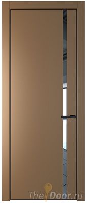 Дверь Profil Doors 21PA цвет Перламутр золото стекло Зеркало цвет профиля Черный матовый RAL9005 Дверь Profil Doors 21PA цвет Перламутр золото стекло Зеркало цвет профиля Черный матовый RAL9005