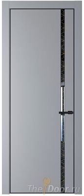 Дверь Profil Doors 21PA цвет Смоки (RAL 870-02) стекло Лоран узор золото цвет профиля Черный матовый RAL9005 Дверь Profil Doors 21PA цвет Смоки (RAL 870-02) стекло Лоран узор золото цвет профиля Черный матовый RAL9005