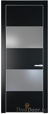 Дверь Profil Doors 22PA цвет Блэк стекло Lacobel Серебро Матлак цвет профиля Серебро Дверь Profil Doors 22PA цвет Блэк стекло Lacobel Серебро Матлак цвет профиля Серебро