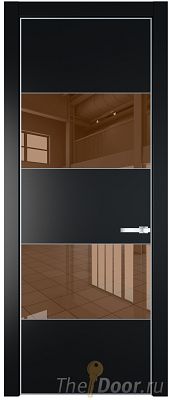 Дверь Profil Doors 22PA цвет Блэк стекло Зеркало Bronza цвет профиля Серебро Дверь Profil Doors 22PA цвет Блэк стекло Зеркало Bronza цвет профиля Серебро