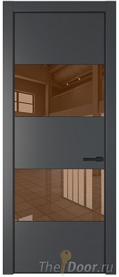 Дверь Profil Doors 22PA цвет Графит (Pantone 425С) стекло Зеркало Bronza цвет профиля Черный матовый RAL9005 Дверь Profil Doors 22PA цвет Графит (Pantone 425С) стекло Зеркало Bronza цвет профиля Черный матовый RAL9005