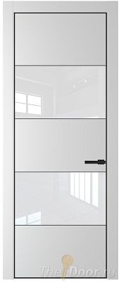 Дверь Profil Doors 22PA цвет Крем Вайт (RAL 120-02) стекло Lacobel лак Классик цвет профиля Черный матовый RAL9005 Дверь Profil Doors 22PA цвет Крем Вайт (RAL 120-02) стекло Lacobel лак Классик цвет профиля Черный матовый RAL9005