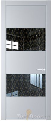 Дверь Profil Doors 22PA цвет Лайт Грей (RAL 870-01) стекло Лоран узор золото цвет профиля Серебро Дверь Profil Doors 22PA цвет Лайт Грей (RAL 870-01) стекло Лоран узор золото цвет профиля Серебро