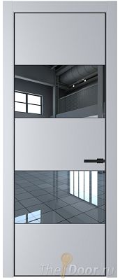 Дверь Profil Doors 22PA цвет Лайт Грей (RAL 870-01) стекло Зеркало цвет профиля Черный матовый RAL9005 Дверь Profil Doors 22PA цвет Лайт Грей (RAL 870-01) стекло Зеркало цвет профиля Черный матовый RAL9005
