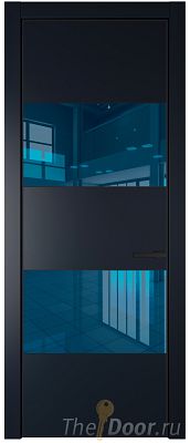 Дверь Profil Doors 22PA цвет Нэви Блу (RAL 7016) стекло Зеркало Blue цвет профиля Черный матовый RAL9005 Дверь Profil Doors 22PA цвет Нэви Блу (RAL 7016) стекло Зеркало Blue цвет профиля Черный матовый RAL9005