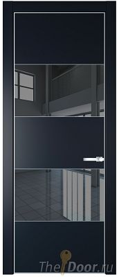 Дверь Profil Doors 22PA цвет Нэви Блу (RAL 7016) стекло Зеркало Grey цвет профиля Серебро Дверь Profil Doors 22PA цвет Нэви Блу (RAL 7016) стекло Зеркало Grey цвет профиля Серебро
