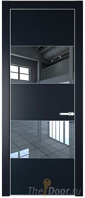 Дверь Profil Doors 22PA цвет Нэви Блу (RAL 7016) стекло Зеркало цвет профиля Серебро Дверь Profil Doors 22PA цвет Нэви Блу (RAL 7016) стекло Зеркало цвет профиля Серебро