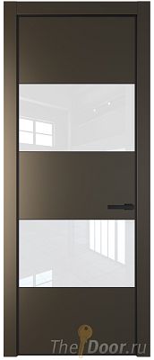 Дверь Profil Doors 22PA цвет Перламутр бронза стекло Lacobel лак Классик цвет профиля Черный матовый RAL9005 Дверь Profil Doors 22PA цвет Перламутр бронза стекло Lacobel лак Классик цвет профиля Черный матовый RAL9005