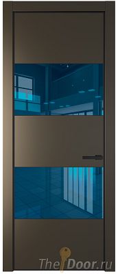 Дверь Profil Doors 22PA цвет Перламутр бронза стекло Зеркало Blue цвет профиля Черный матовый RAL9005 Дверь Profil Doors 22PA цвет Перламутр бронза стекло Зеркало Blue цвет профиля Черный матовый RAL9005