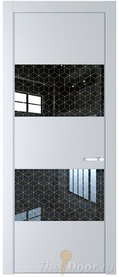 Дверь Profil Doors 22PA цвет Вайт (RAL 110 96 02) стекло Лоран узор золото цвет профиля Серебро Дверь Profil Doors 22PA цвет Вайт (RAL 110 96 02) стекло Лоран узор золото цвет профиля Серебро