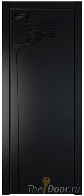 Дверь Profil Doors 25PA цвет Блэк цвет профиля Черный матовый RAL9005