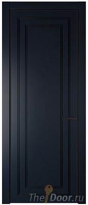 Дверь Profil Doors 26PA цвет Нэви Блу (RAL 7016) цвет профиля Черный матовый RAL9005