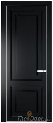 Дверь Profil Doors 27PA цвет Блэк цвет профиля Серебро