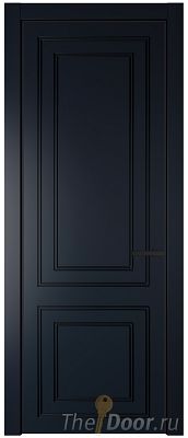 Дверь Profil Doors 27PA цвет Нэви Блу (RAL 7016) цвет профиля Черный матовый RAL9005