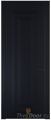 Дверь Profil Doors 28PA цвет Нэви Блу (RAL 7016) цвет профиля Черный матовый RAL9005