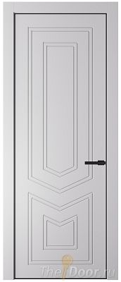 Дверь Profil Doors 29PA цвет Крем Вайт (RAL 120-02) цвет профиля Черный матовый RAL9005