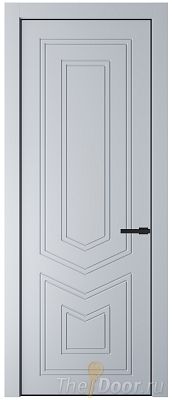 Дверь Profil Doors 29PA цвет Лайт Грей (RAL 870-01) цвет профиля Черный матовый RAL9005