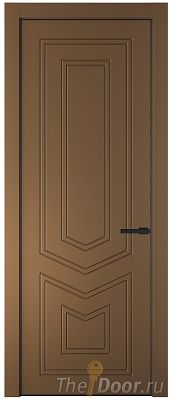 Дверь Profil Doors 29PA цвет Перламутр золото цвет профиля Черный матовый RAL9005