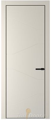 Дверь Profil Doors 2PA цвет Кремовая Магнолия (RAL 120-04) цвет профиля Черный матовый RAL9005 Дверь Profil Doors 2PA цвет Кремовая Магнолия (RAL 120-04) цвет профиля Черный матовый RAL9005
