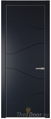 Дверь Profil Doors 2PA цвет Нэви Блу (RAL 7016) цвет профиля Никель матовый Дверь Profil Doors 2PA цвет Нэви Блу (RAL 7016) цвет профиля Никель матовый