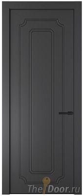 Дверь Profil Doors 30PA цвет Графит (Pantone 425С) цвет профиля Черный матовый RAL9005