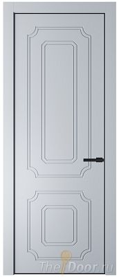 Дверь Profil Doors 31PA цвет Лайт Грей (RAL 870-01) цвет профиля Черный матовый RAL9005