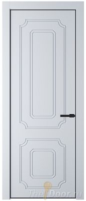 Дверь Profil Doors 31PA цвет Вайт (RAL 110 96 02) цвет профиля Черный матовый RAL9005
