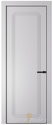 Дверь Profil Doors 32PA цвет Крем Вайт (RAL 120-02) цвет профиля Черный матовый RAL9005