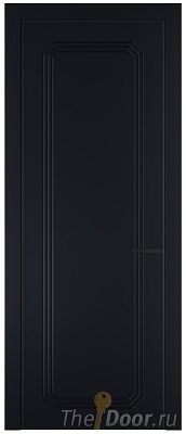 Дверь Profil Doors 32PA цвет Нэви Блу (RAL 7016) цвет профиля Черный матовый RAL9005