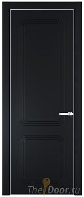 Дверь Profil Doors 34PA цвет Блэк цвет профиля Серебро