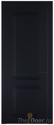 Дверь Profil Doors 34PA цвет Нэви Блу (RAL 7016) цвет профиля Черный матовый RAL9005