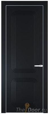 Дверь Profil Doors 35PA цвет Блэк цвет профиля Серебро
