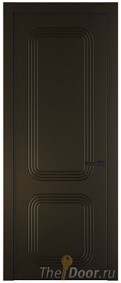 Дверь Profil Doors 35PA цвет Перламутр бронза цвет профиля Черный матовый RAL9005