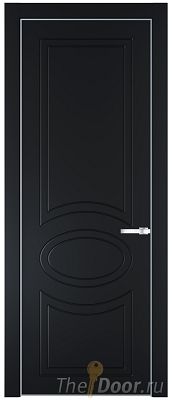 Дверь Profil Doors 36PA цвет Блэк цвет профиля Серебро