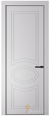 Дверь Profil Doors 36PA цвет Крем Вайт (RAL 120-02) цвет профиля Черный матовый RAL9005