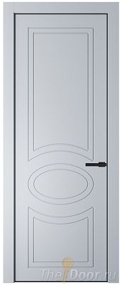 Дверь Profil Doors 36PA цвет Лайт Грей (RAL 870-01) цвет профиля Черный матовый RAL9005