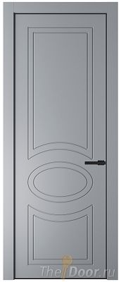 Дверь Profil Doors 36PA цвет Смоки (RAL 870-02) цвет профиля Черный матовый RAL9005