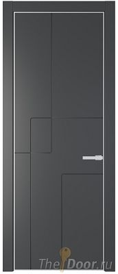 Дверь Profil Doors 3PA цвет Графит (Pantone 425С) цвет профиля Белый матовый RAL9003 Дверь Profil Doors 3PA цвет Графит (Pantone 425С) цвет профиля Белый матовый RAL9003