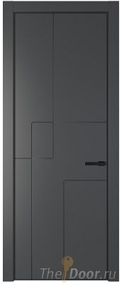 Дверь Profil Doors 3PA цвет Графит (Pantone 425С) цвет профиля Черный матовый RAL9005 Дверь Profil Doors 3PA цвет Графит (Pantone 425С) цвет профиля Черный матовый RAL9005